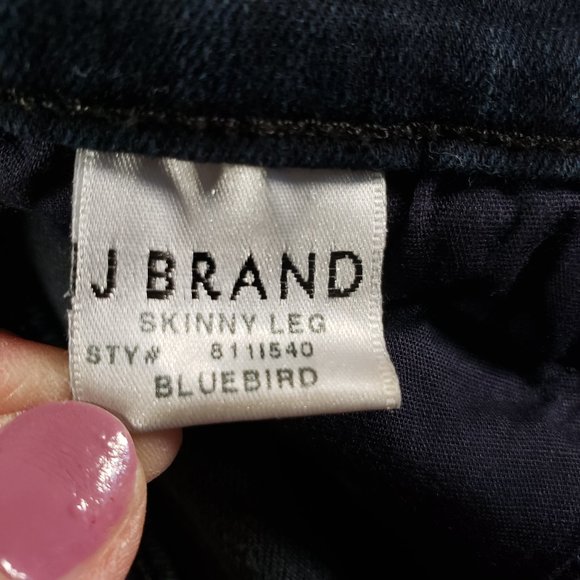 JBrand Skinny Leg Bluebird Dark Blue Jeans size 26 - Picture 4 of 9